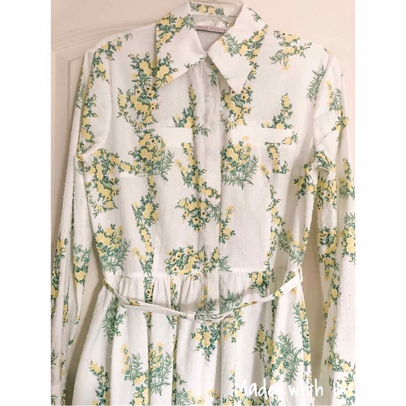 EMILIA WICKSTEAD Aisha belted floral-print cotton-blend midi shirt dress - Picture 5 of 14